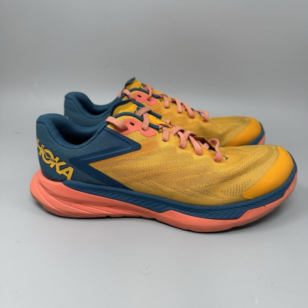 HOKA Women's Yellow & Blue Lightweight Running Shoe